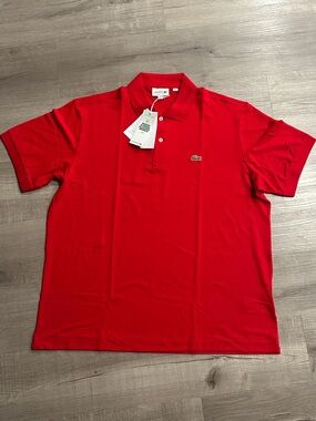Lacoste Men's Red Classic Piqué Polo Shirt